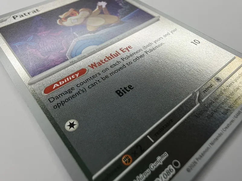 2026 Pokemon Chaos Rising Patrat #070/086 Reverse Holo Common photo 3
