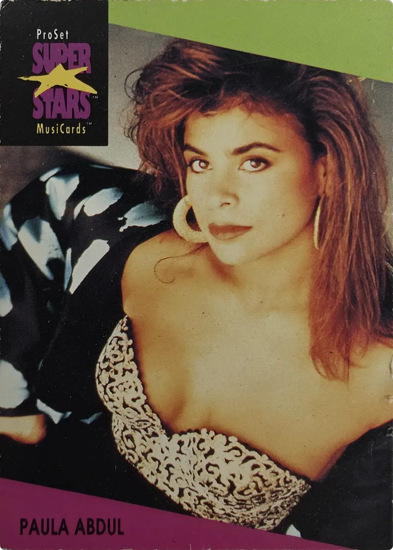 1991 Pro Set SuperStars MusiCards Paula Abdul #27 front
