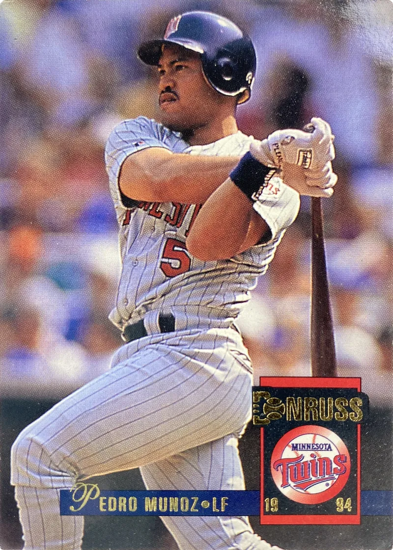 1994 Donruss Pedro Munoz #55 Minnesota Twins front