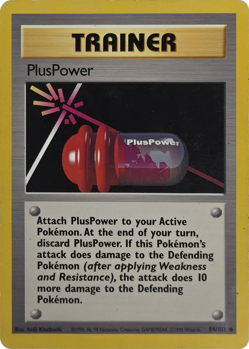 PlusPower #84/102, front