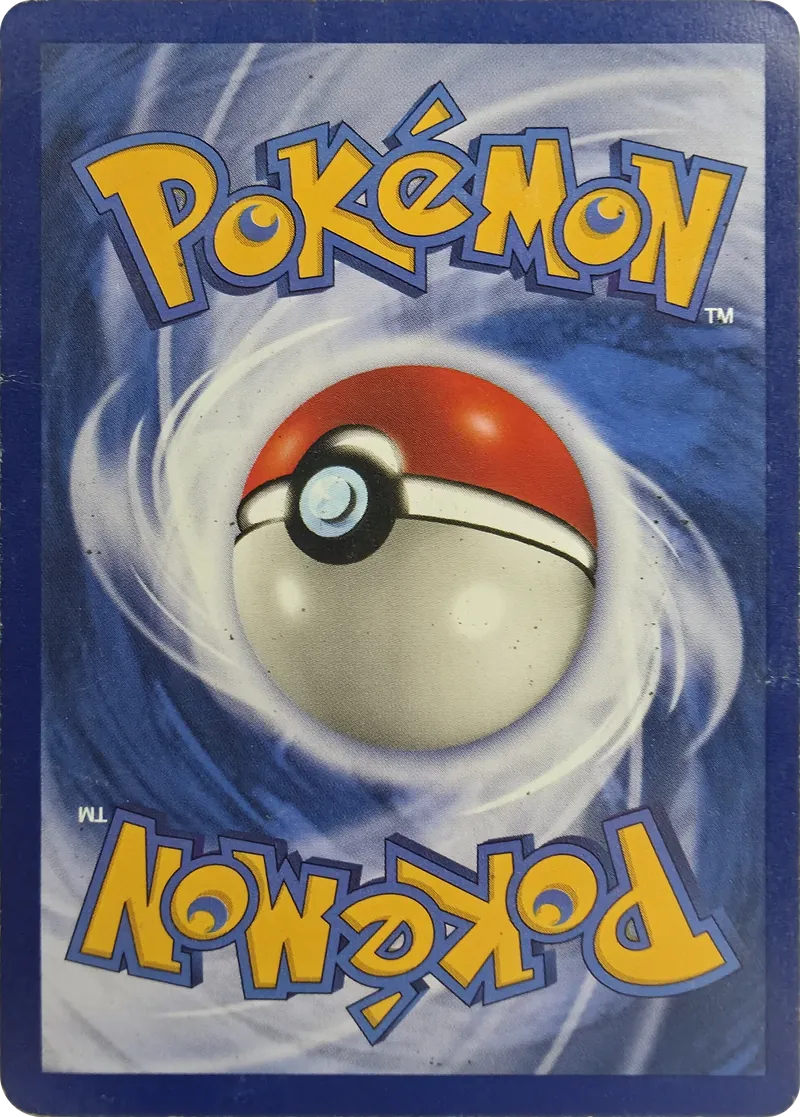 1999 Pokemon Base Set Porygon #39/102 Shadowless Uncommon, back