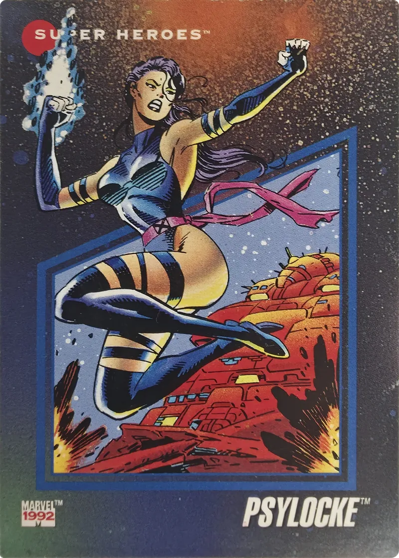 1992 Impel Marvel Universe Series III Psylocke #51, front