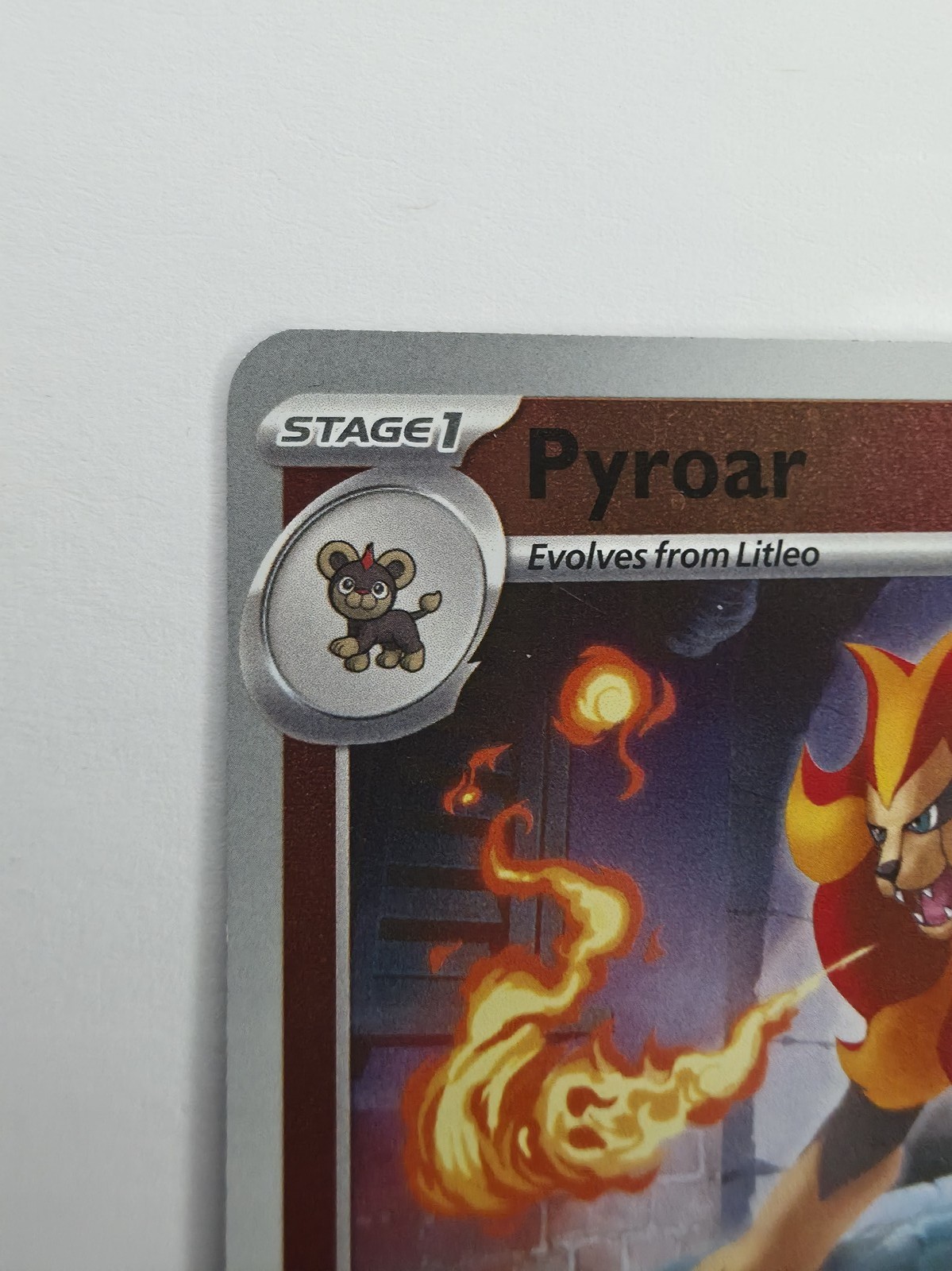 Pyroar front corner