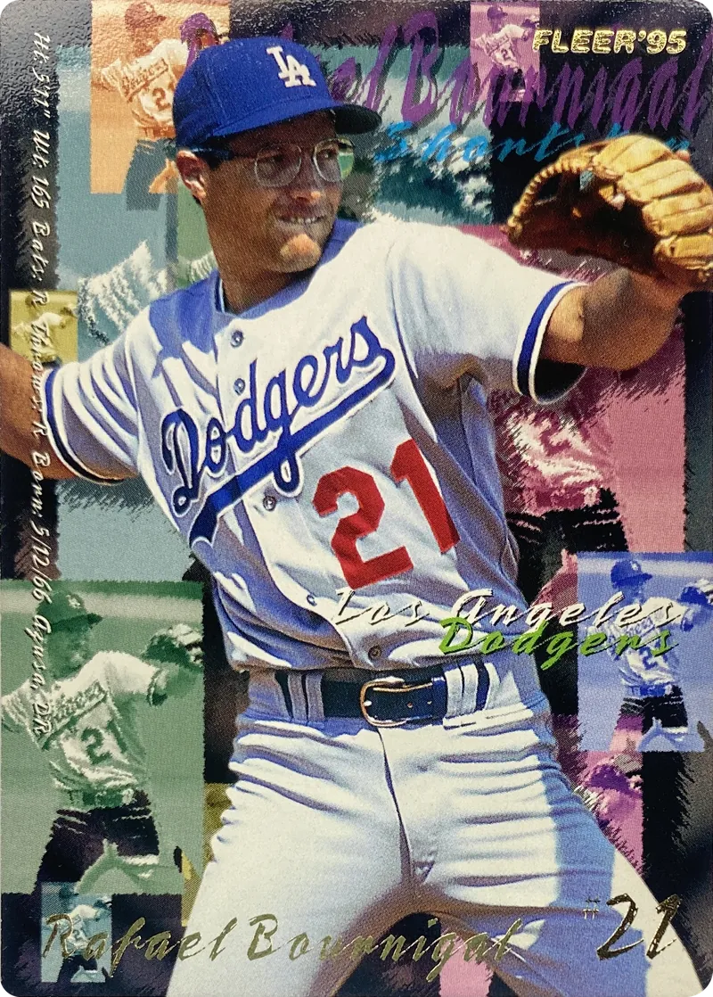 1995 Fleer Rafael Bournigal #534 Los Angeles Dodgers front