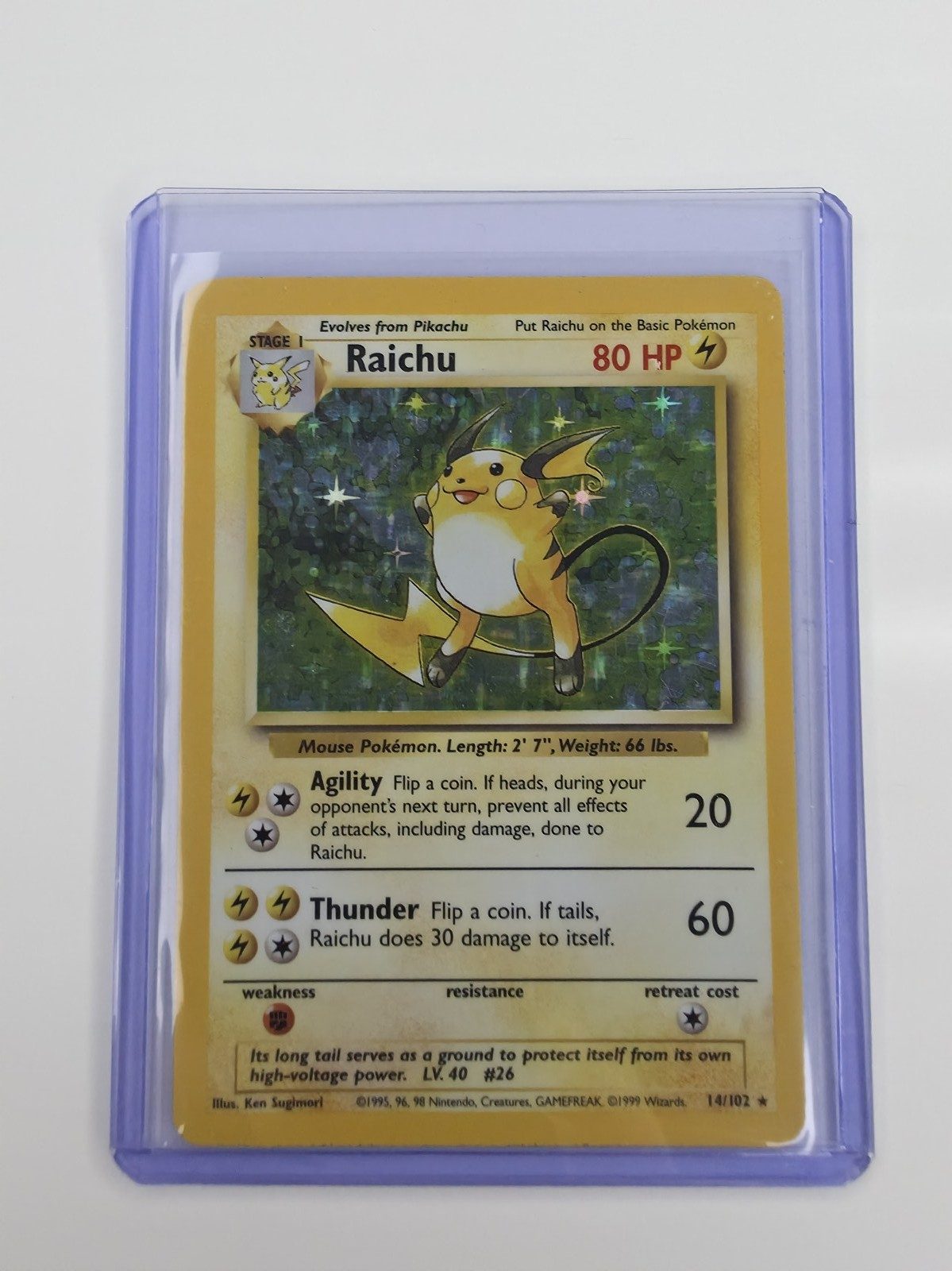 Raichu sleeved front