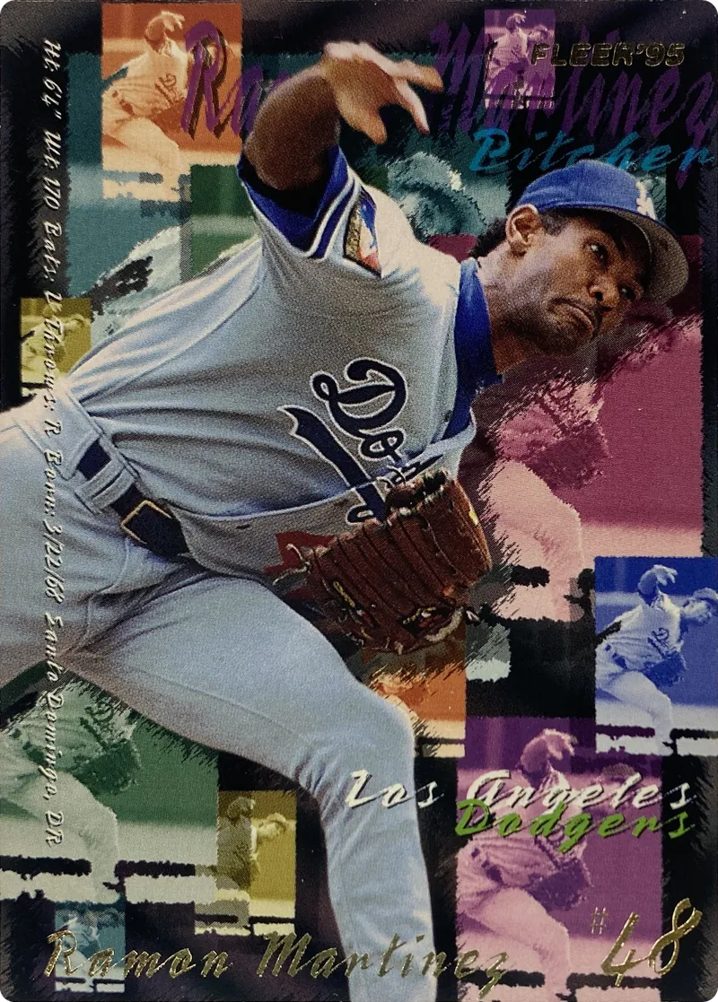 1995 Fleer Ramon Martinez #544 Los Angeles Dodgers front