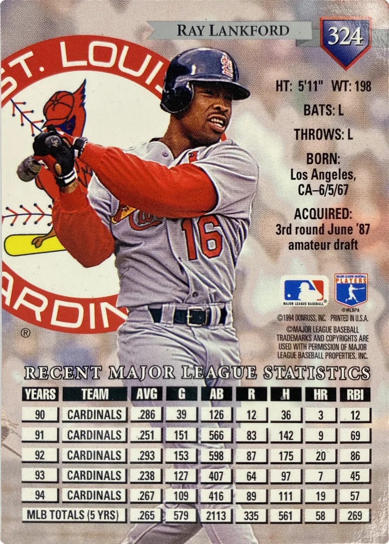 Ray Lankford #324, back