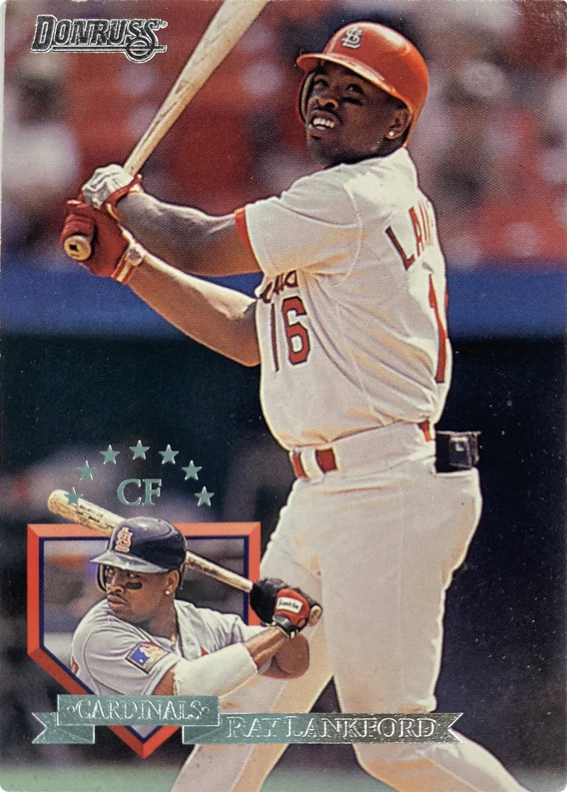 1995 Donruss Ray Lankford #324 St. Louis Cardinals front