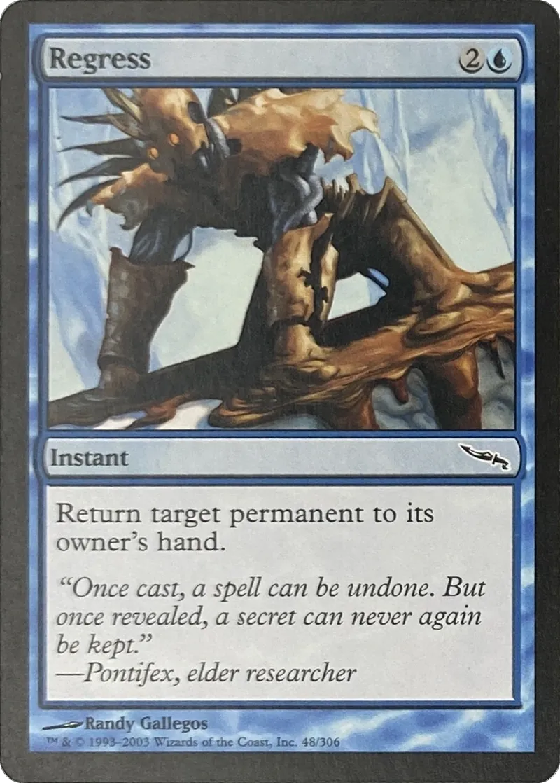 2003 Magic: The Gathering Mirrodin Regress #48/306 Common front