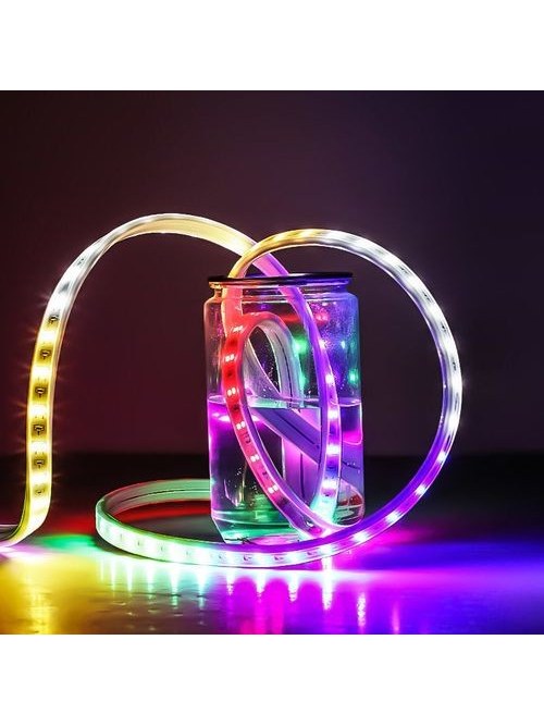 10M RGB LED Strip Light, Waterproof Plug-In Rope Light, Button Control, photo 2