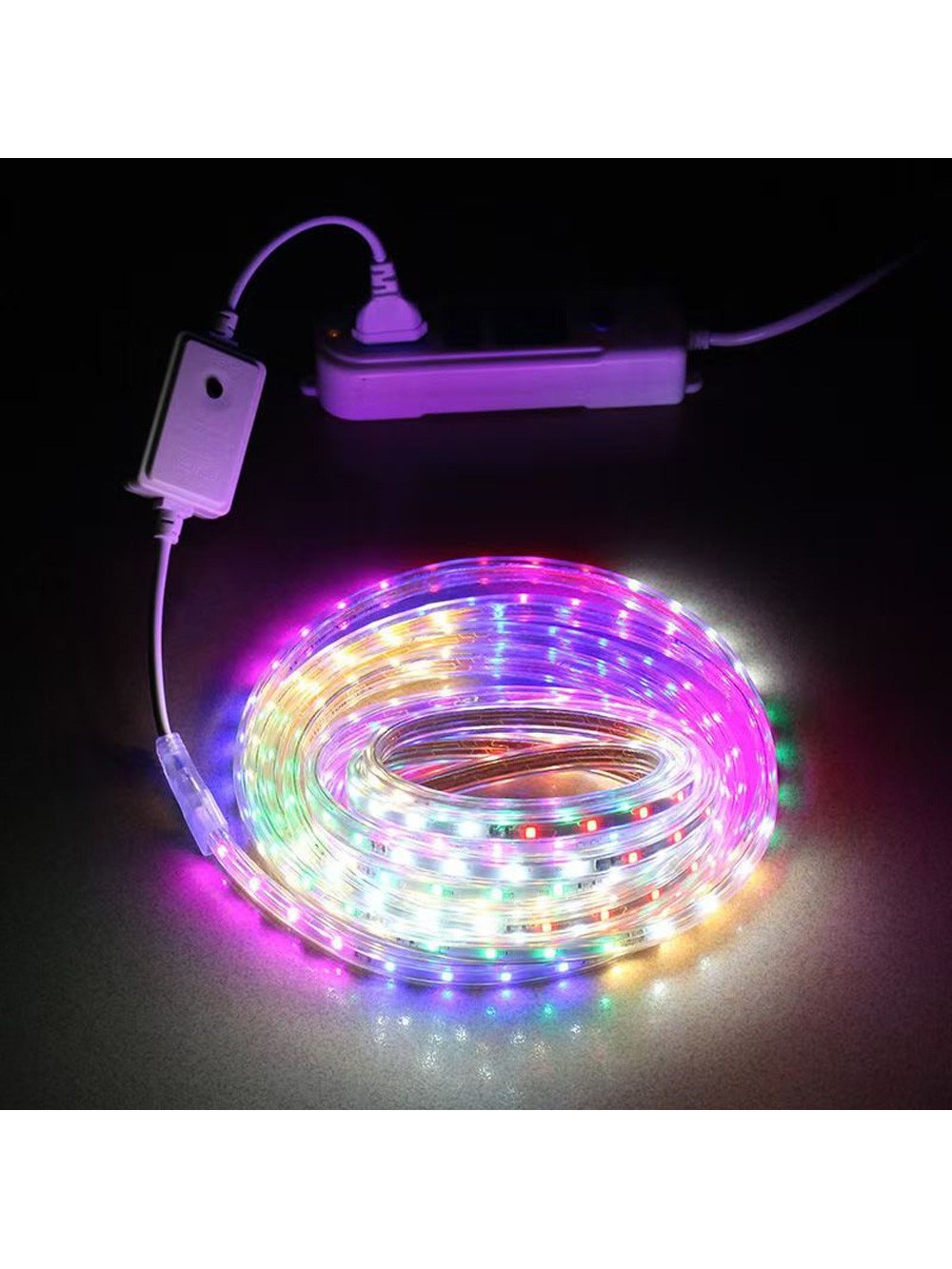 10M RGB LED Strip Light, Waterproof Plug-In Rope Light, Button Control, photo 3