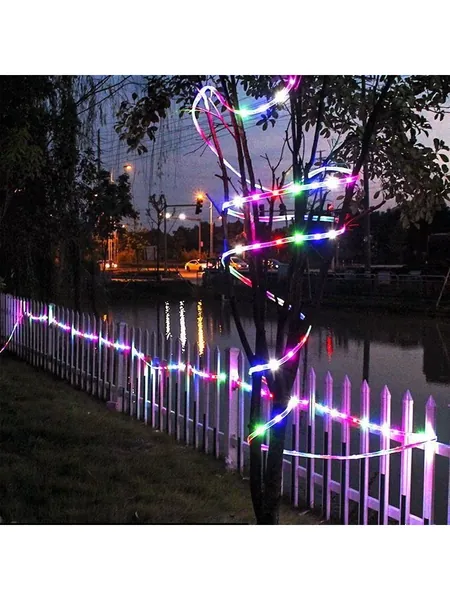 10M RGB LED Strip Light, Waterproof Plug-In Rope Light, Button Control, photo 6