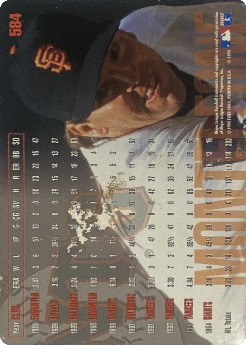 Rich Monteleone #584, back