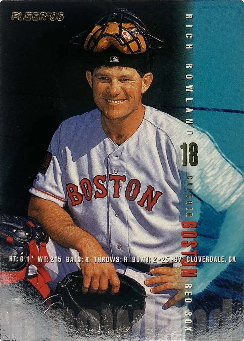 1995 Fleer Rich Rowland #38 Boston Red Sox front