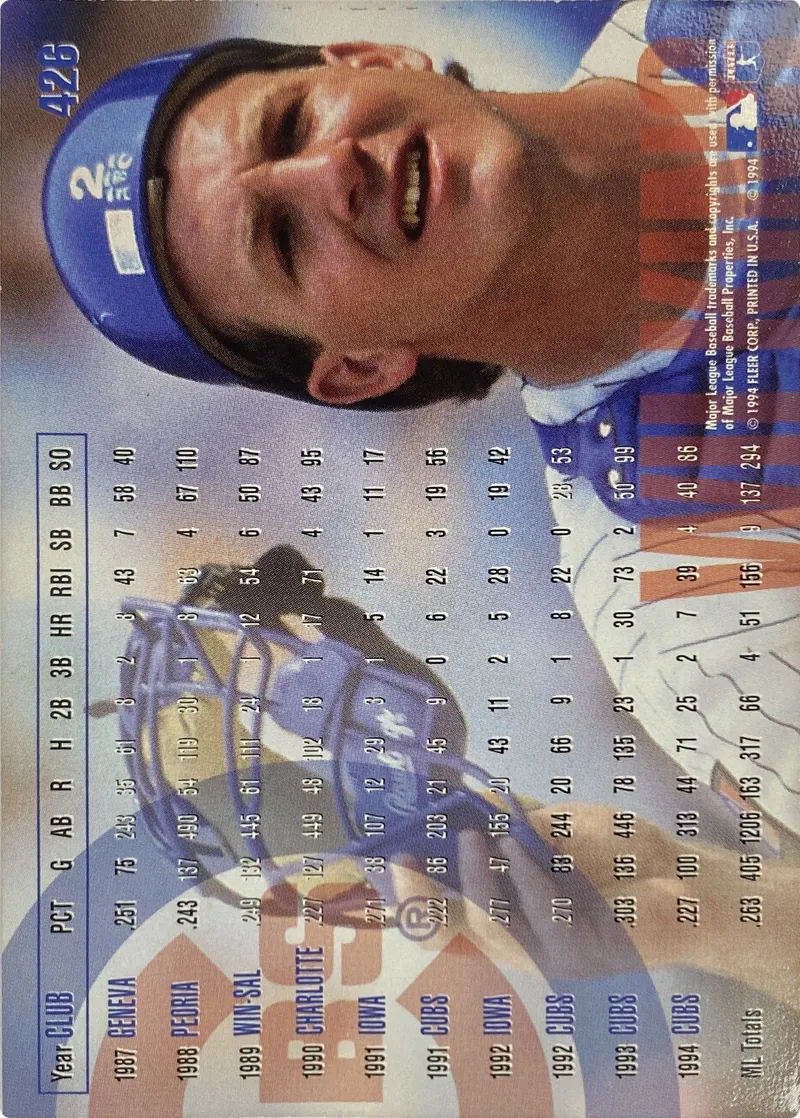 Rick Wilkins #426, back