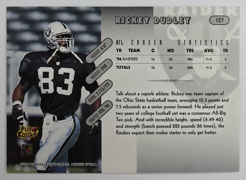 Rickey Dudley back
