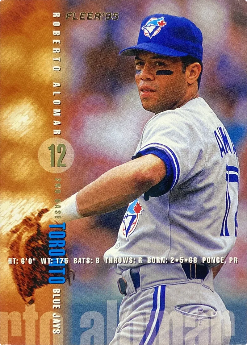 1995 Fleer Roberto Alomar #87 Toronto Blue Jays Hall of Famer front