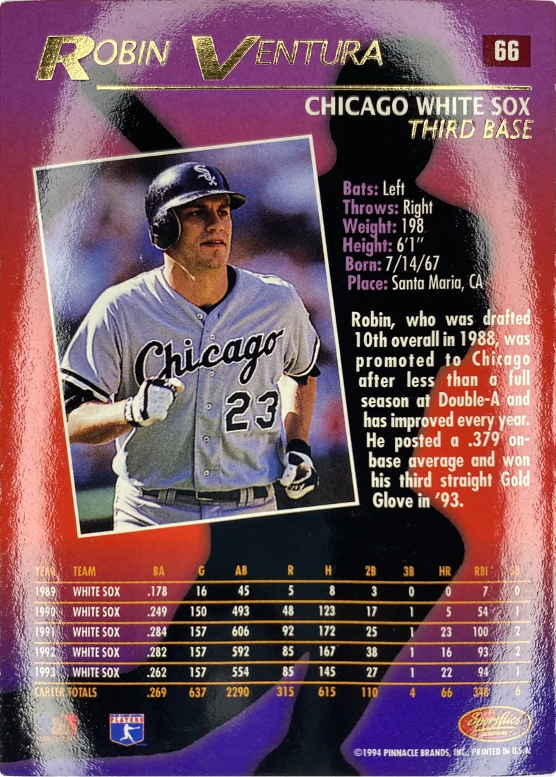 Robin Ventura #66, back