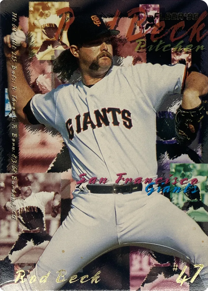 1995 Fleer Rod Beck #572 San Francisco Giants front