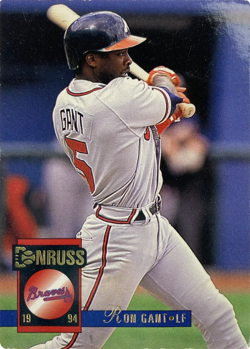 1994 Donruss Ron Gant #34 Atlanta Braves front