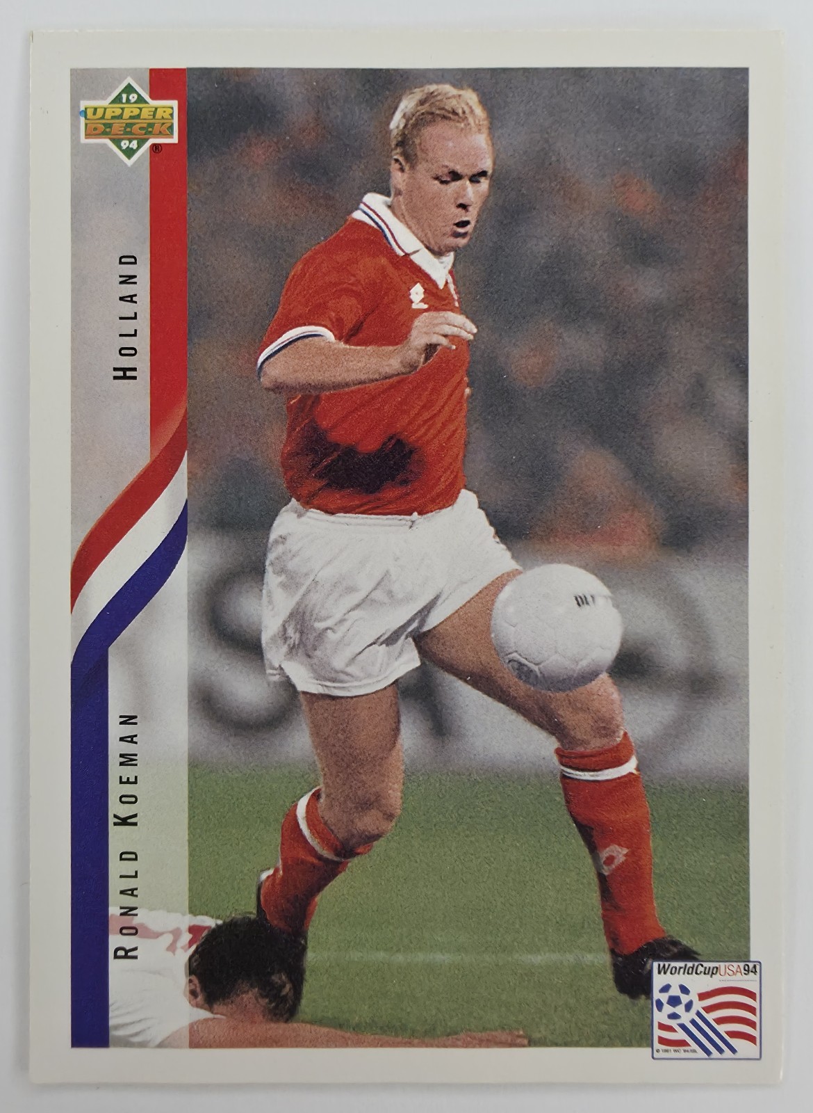 1994 Upper Deck World Cup English/Spanish Ronald Koeman #169 Holland front