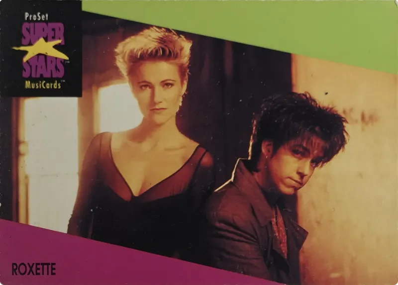 1991 Pro Set SuperStars MusiCards Roxette #93 front
