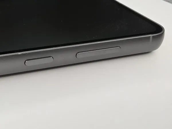 Samsung Galaxy S23 FE side buttons close-up