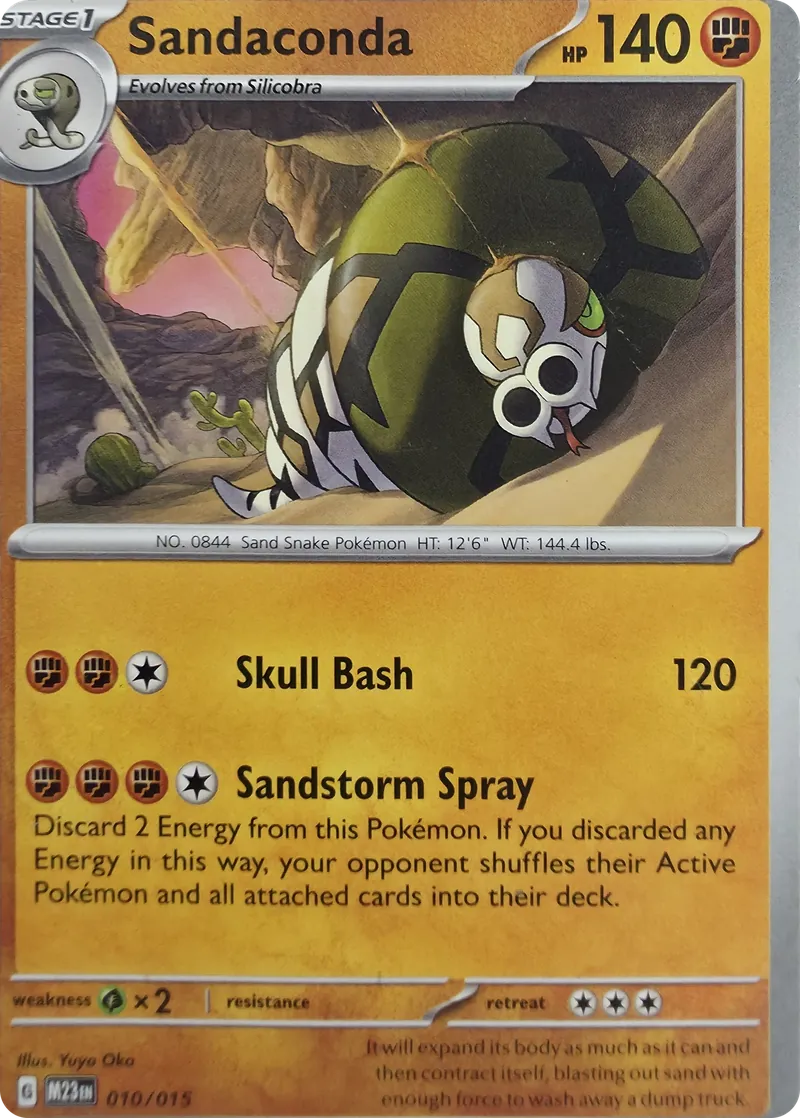2023 Pokemon McDonald's Collection Sandaconda #010/015 Promo, front