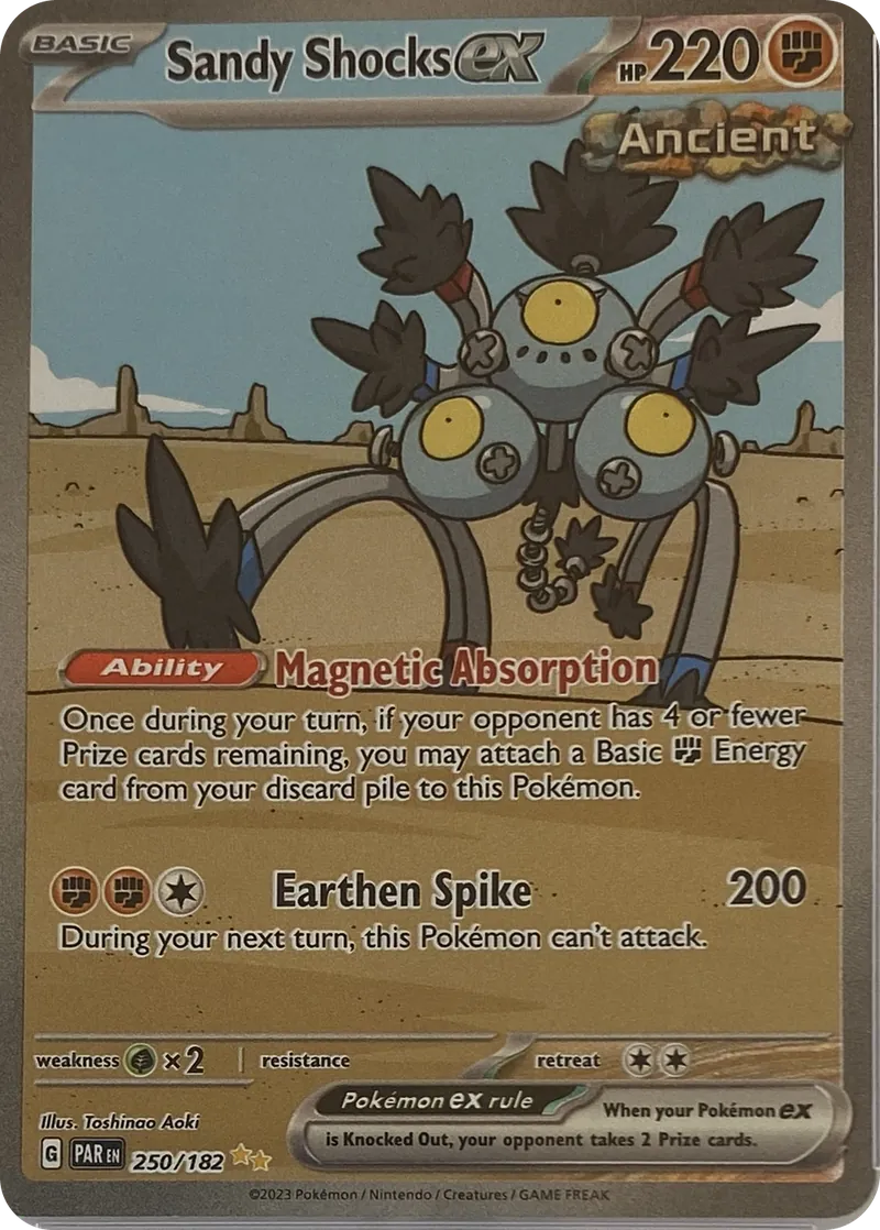 2023 Pokemon Paradox Rift Sandy Shocks ex #250/182 Special Illustration Rare front