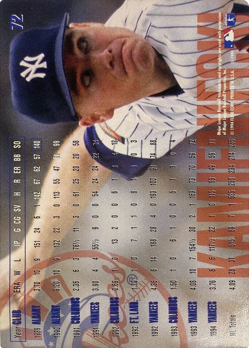 Scott Kamieniecki #72, back