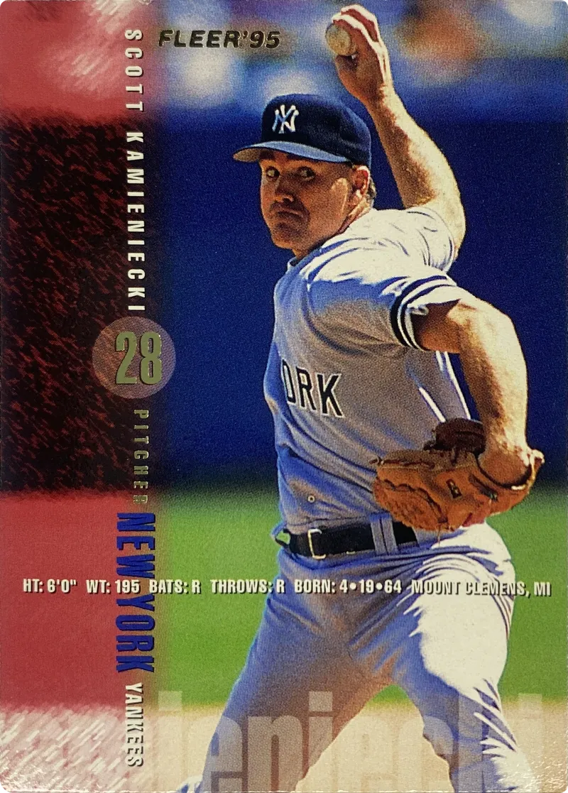 1995 Fleer Scott Kamieniecki #72 New York Yankees front