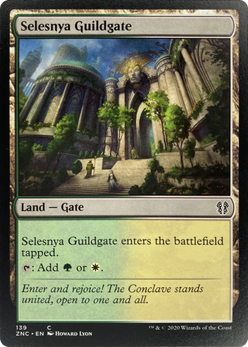 2020 Magic: The Gathering Commander: Zendikar Rising Selesnya Guildgate #139 Common front
