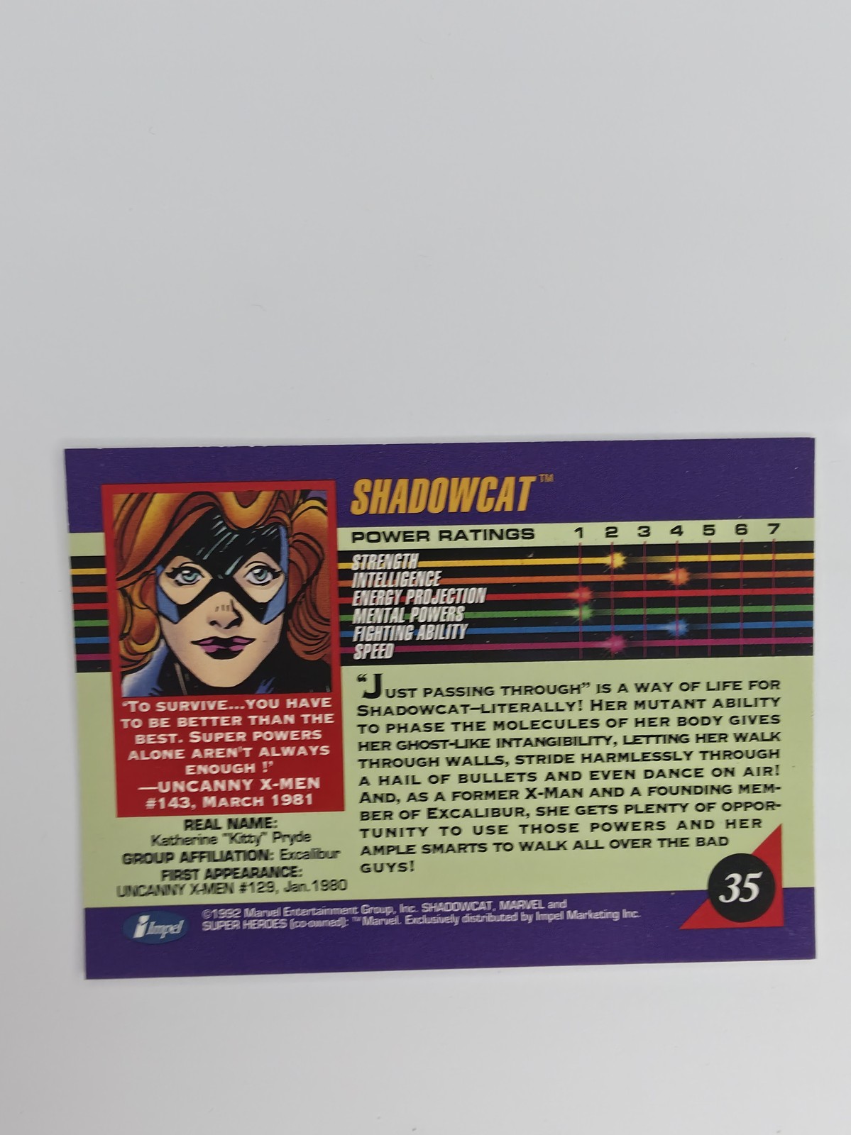 Shadowcat #35 back
