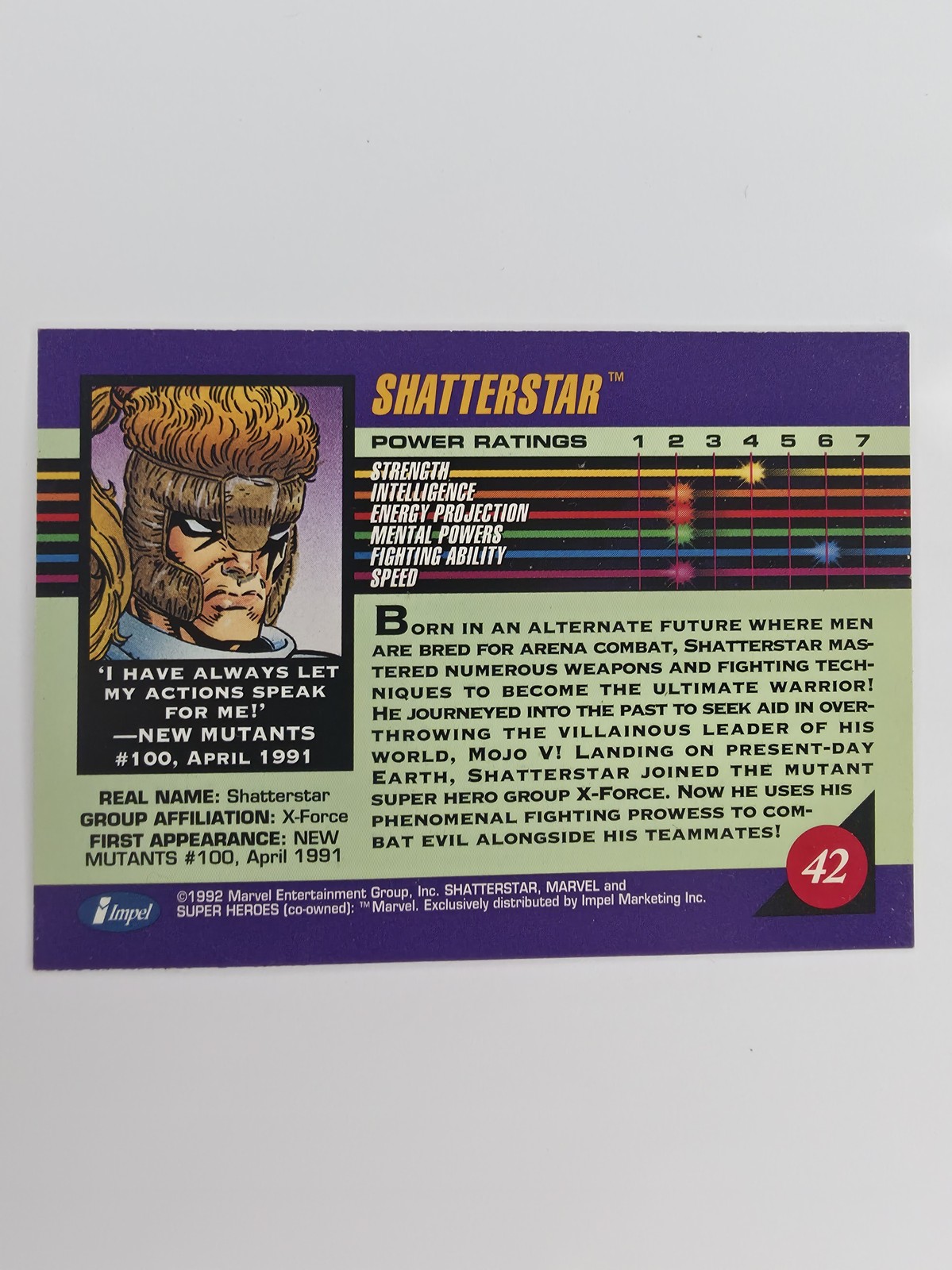 Shatterstar #42 back