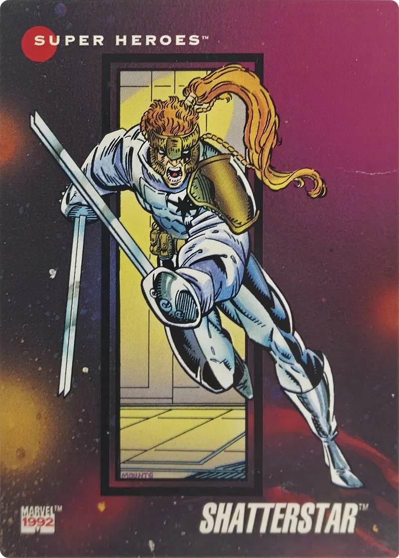 1992 Impel Marvel Universe Series III Shatterstar #42, front