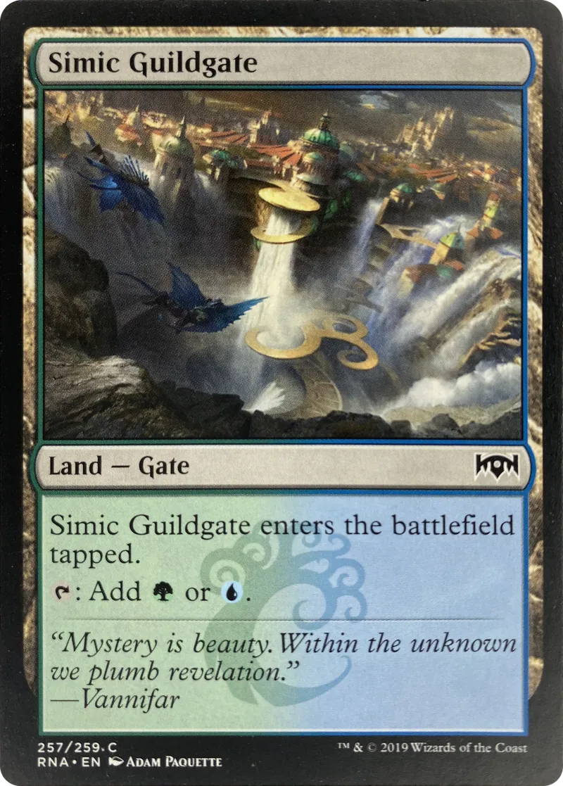 2019 Magic: The Gathering Ravnica Allegiance Simic Guildgate #257/259 Common front