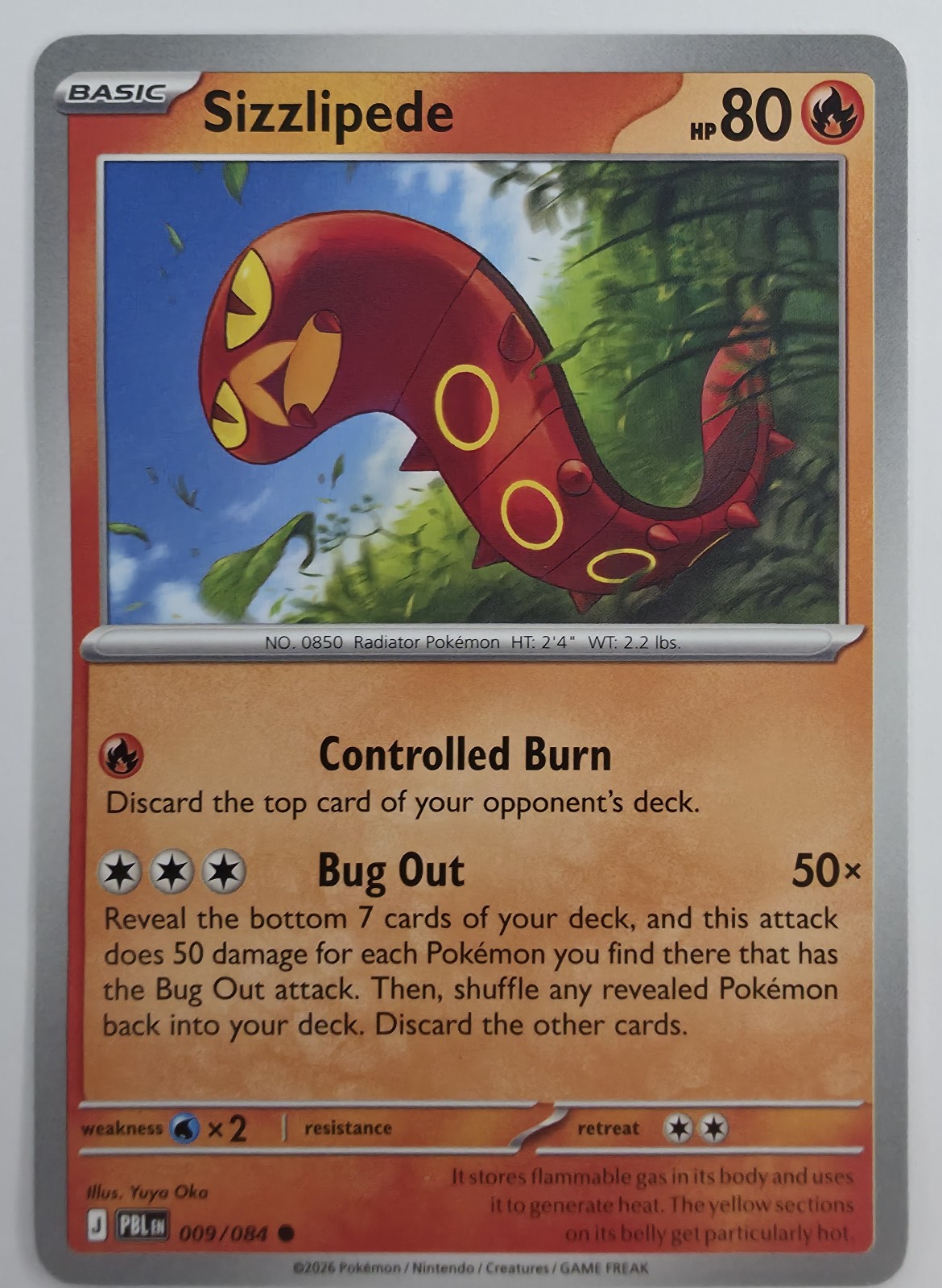 Sizzlipede front