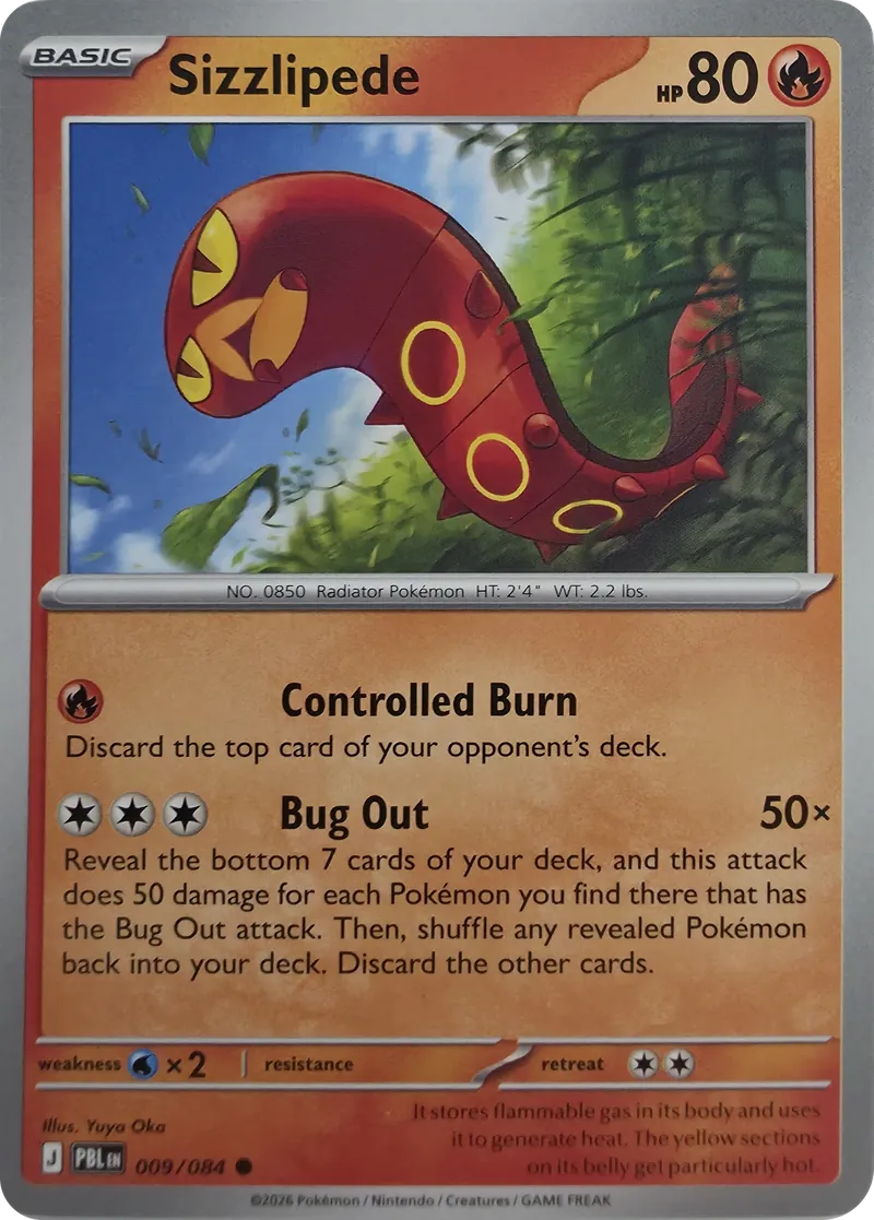 Sizzlipede front