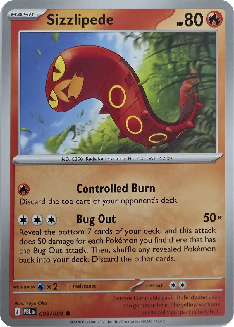 Sizzlipede front