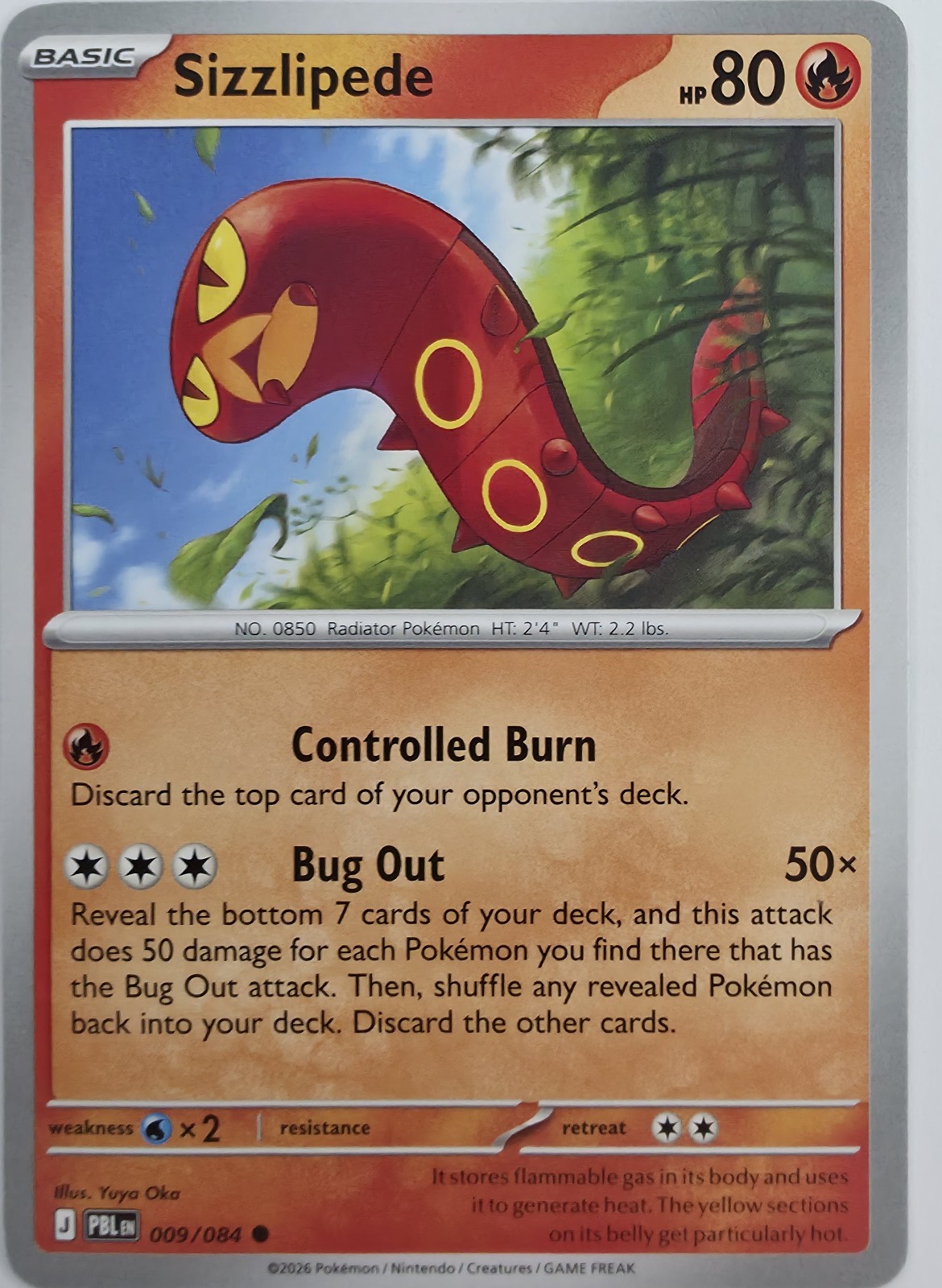 Sizzlipede front