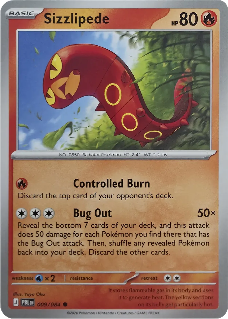 Sizzlipede front