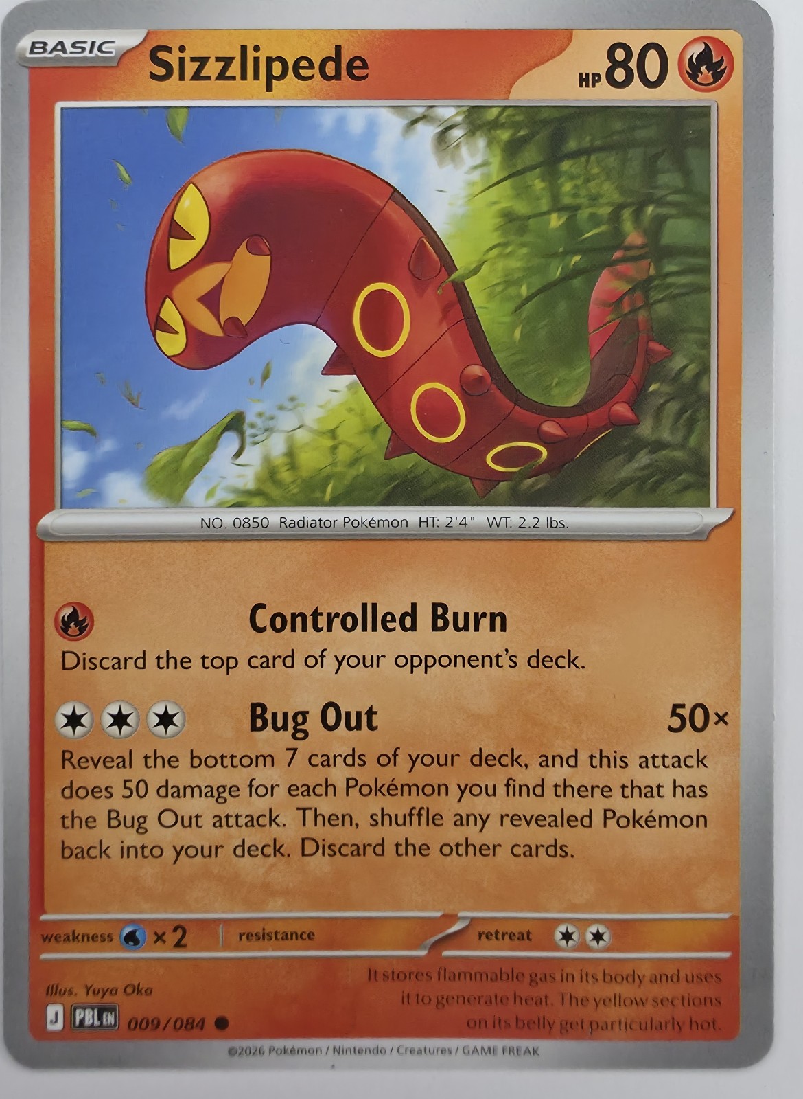 Sizzlipede front