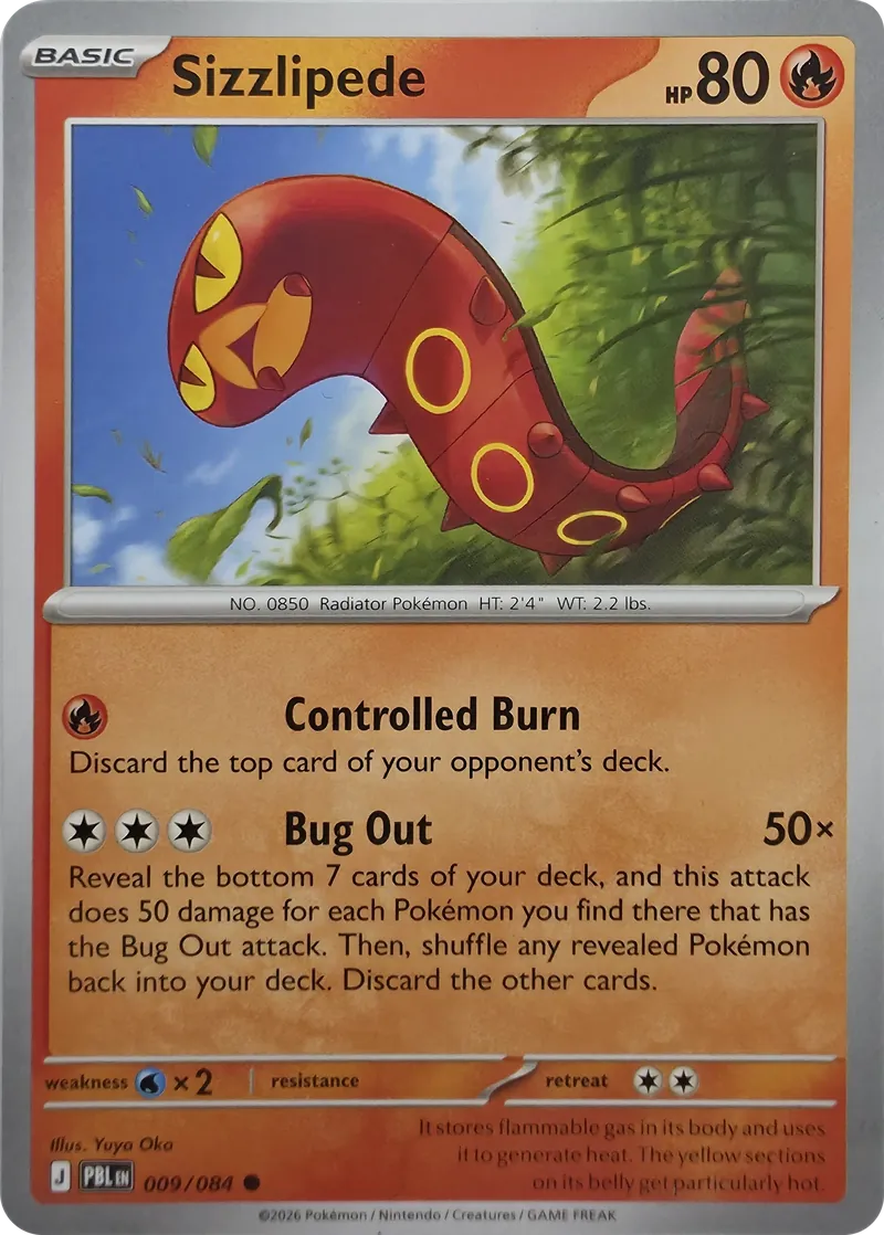 Sizzlipede front