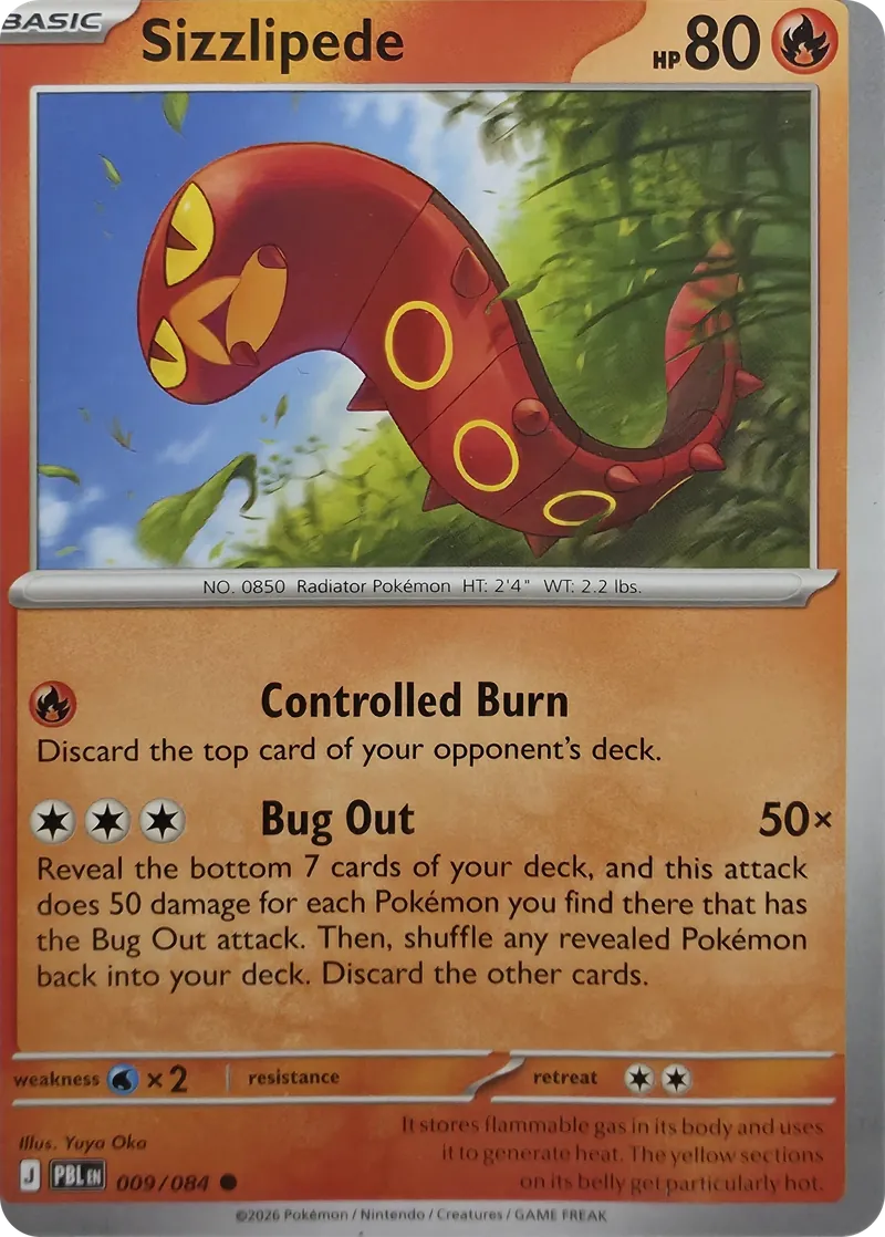 Sizzlipede front