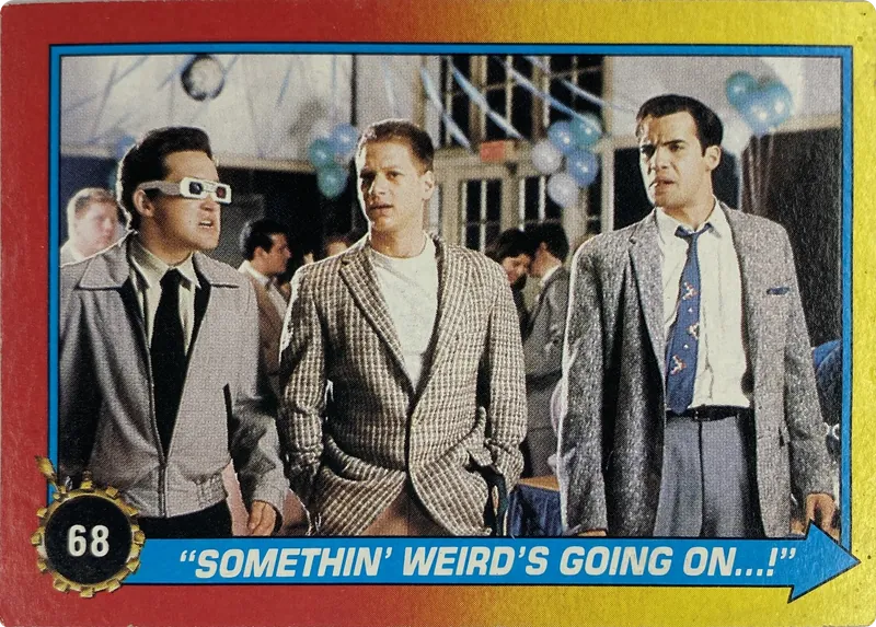 1989 Topps Back to the Future Part II "Somethin' Weird's Going On...!" #68 front