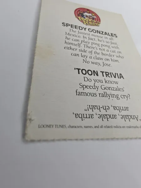 Speedy Gonzales 'Toon In To School card photo 6