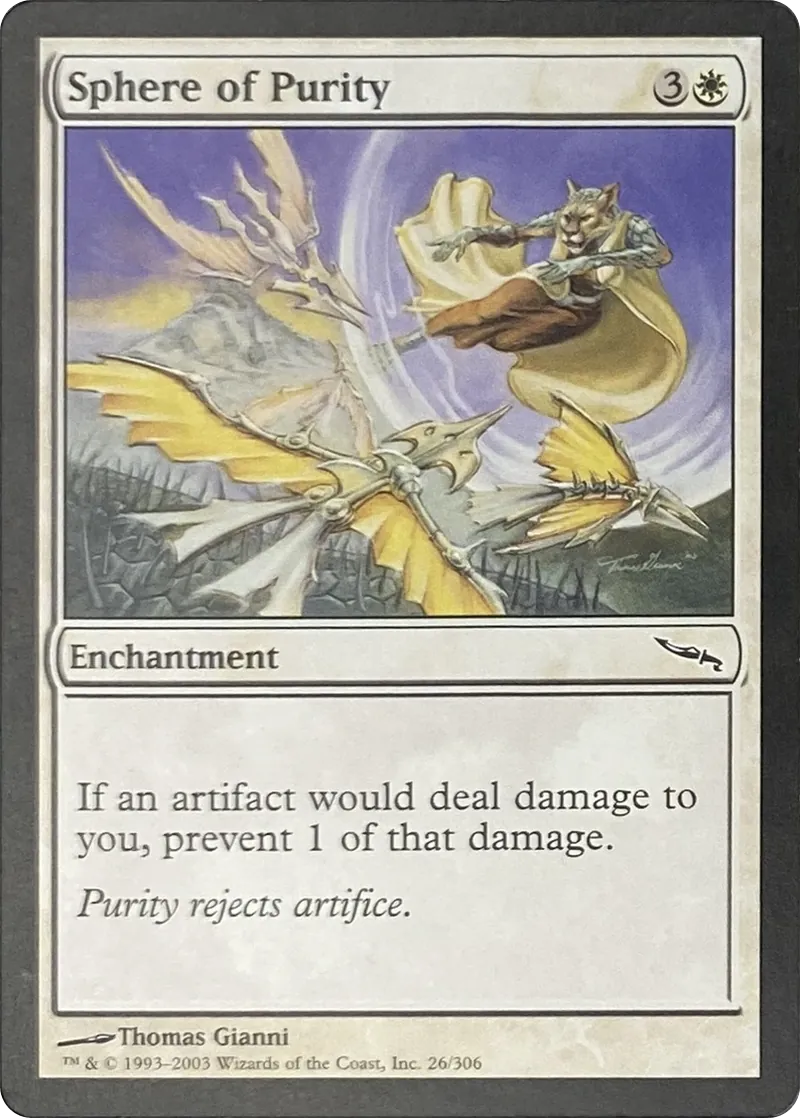 2003 Magic: The Gathering Mirrodin Sphere of Purity #26/306 Common front