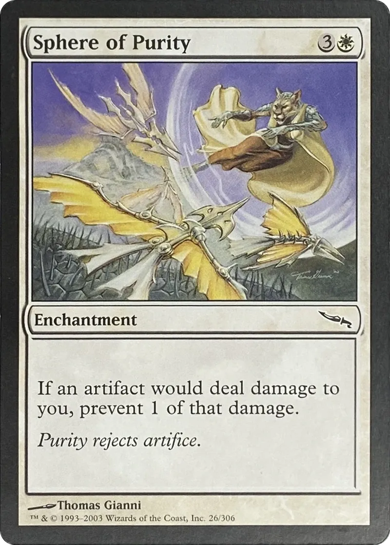 2003 Magic: The Gathering Mirrodin Sphere of Purity #26/306 Common front