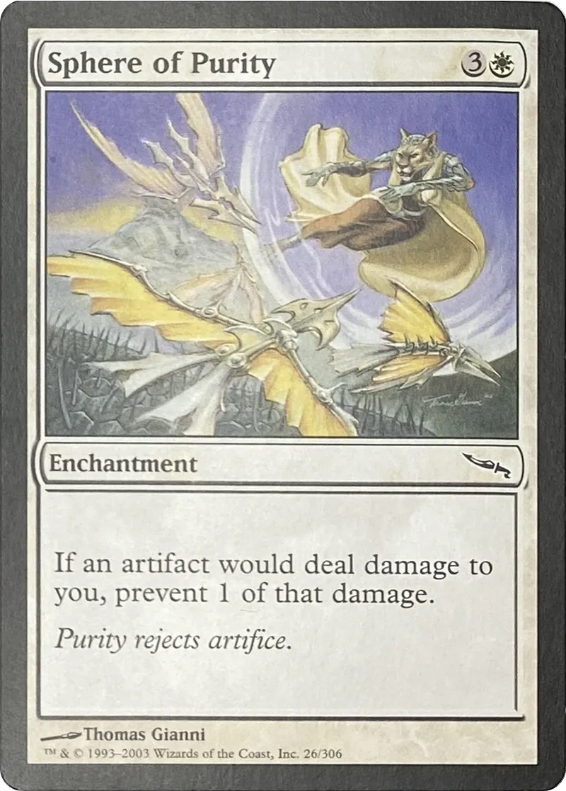 2003 Magic: The Gathering Mirrodin Sphere of Purity #26/306 Common front