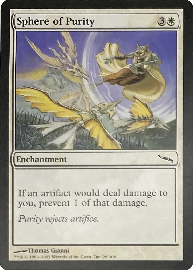 2003 Magic: The Gathering Mirrodin Sphere of Purity #26/306 Common front